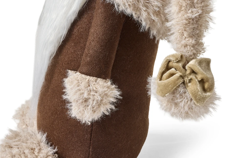 Lasse - Tomte, L26 B15 H40 cm - Brun