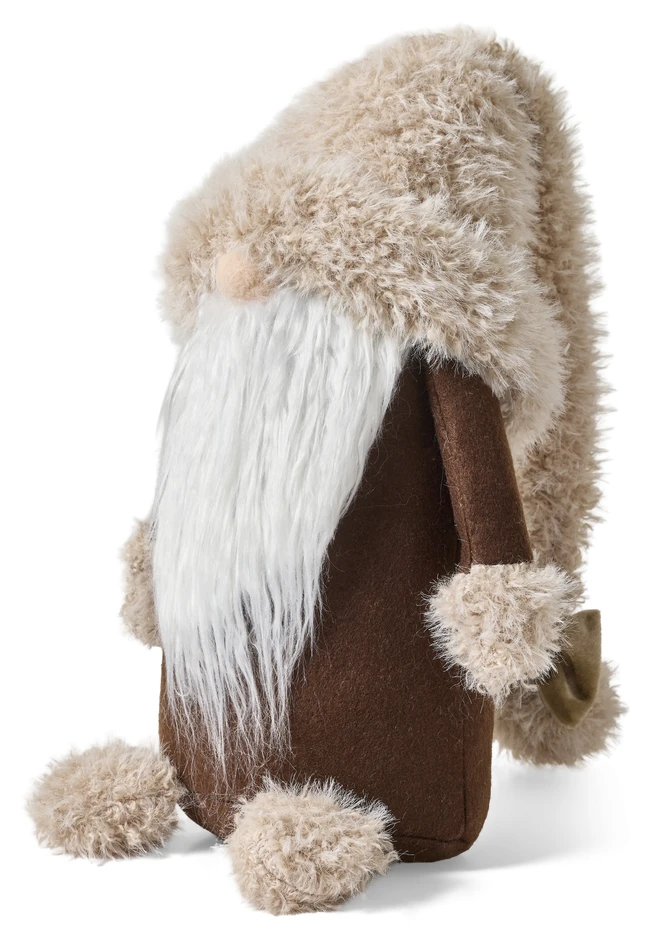 Lasse - Tomte, L26 B15 H40 cm - Brun