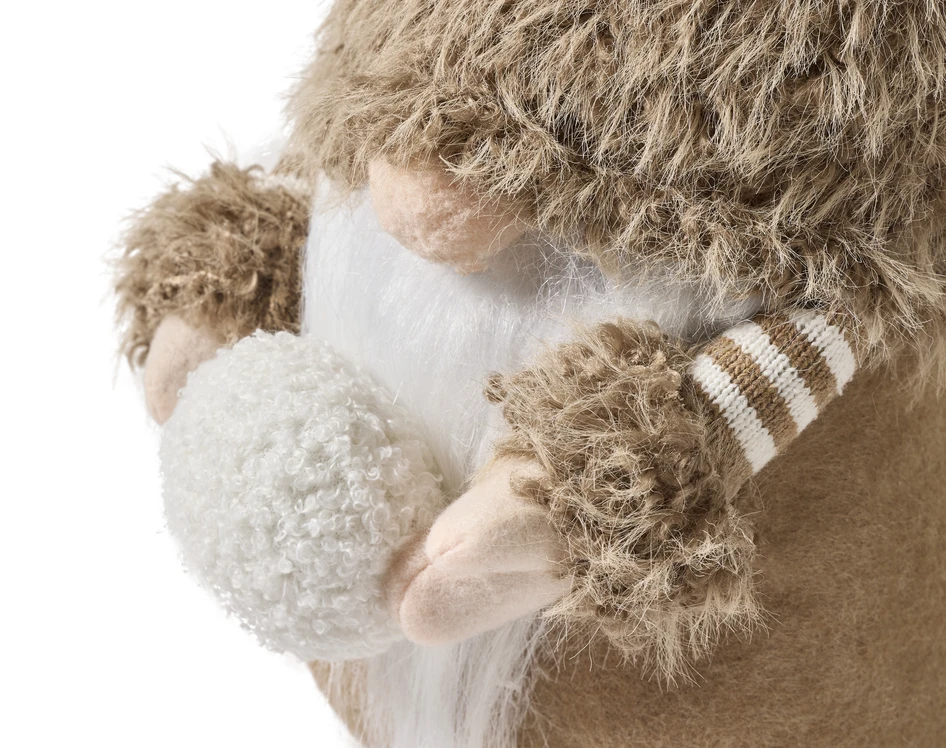 Arne - Tomte, L17 B14 H60 cm - Brun