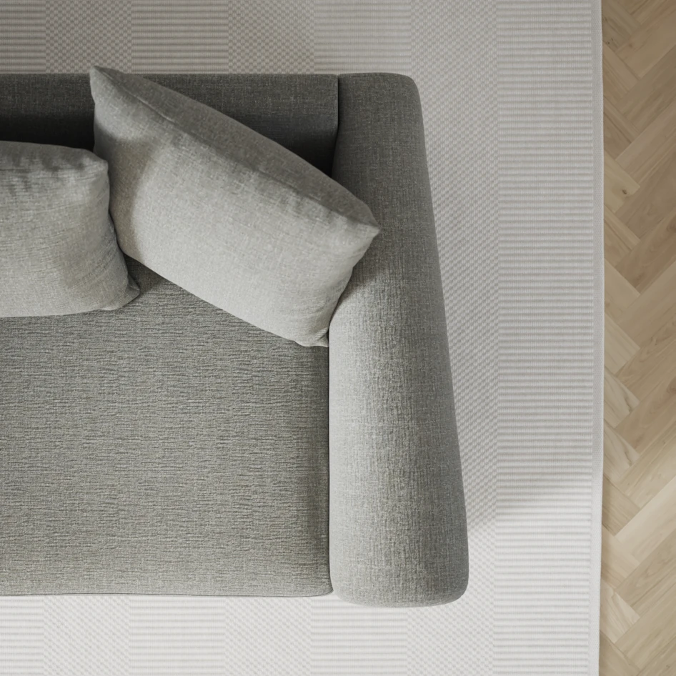 Town - 3-sits soffa med schäslong vänster - Grå