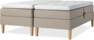 Delux Sense - Ställbar säng, dubbelsäng med bäddmadrass - Beige