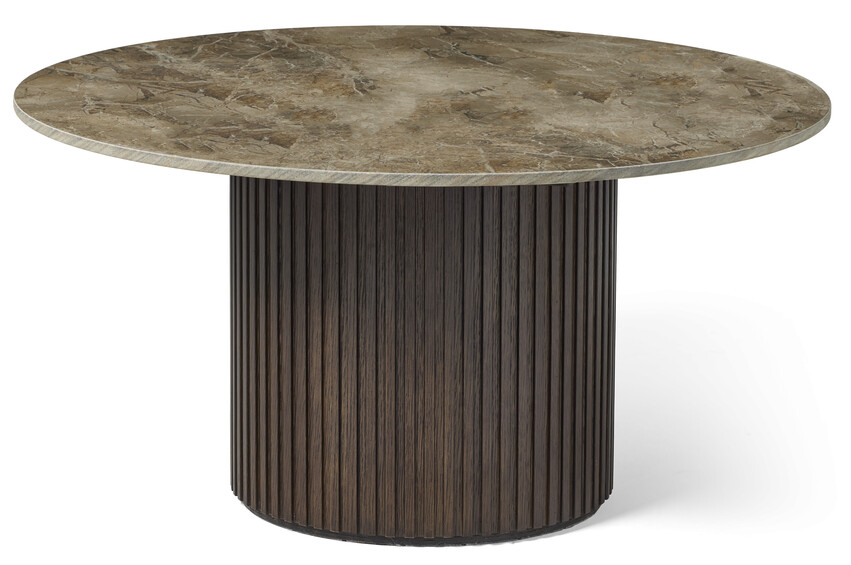 Kali/Astrid - Soffbord, Ø90, H44 cm - Brun