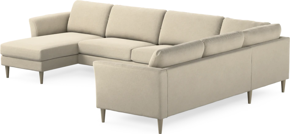 Bridge - Hörnsoffa, 3+2-sits med schäslong vänster - Beige