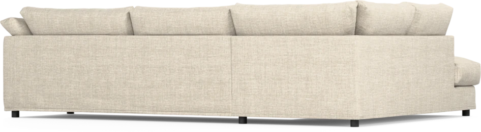 Cherrie - 3-sits soffa med divan vänster, med kappa - Beige