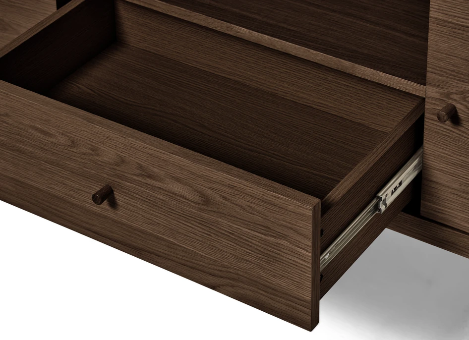 Tova - Tv-bänk, 165x40x55 cm - Brun