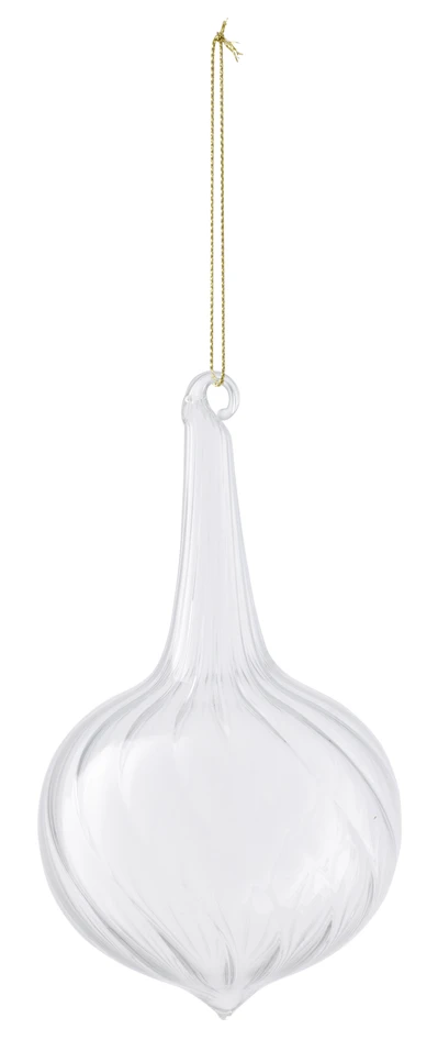Evangeline - Julgransdekoration, H15 B9 cm - Vit
