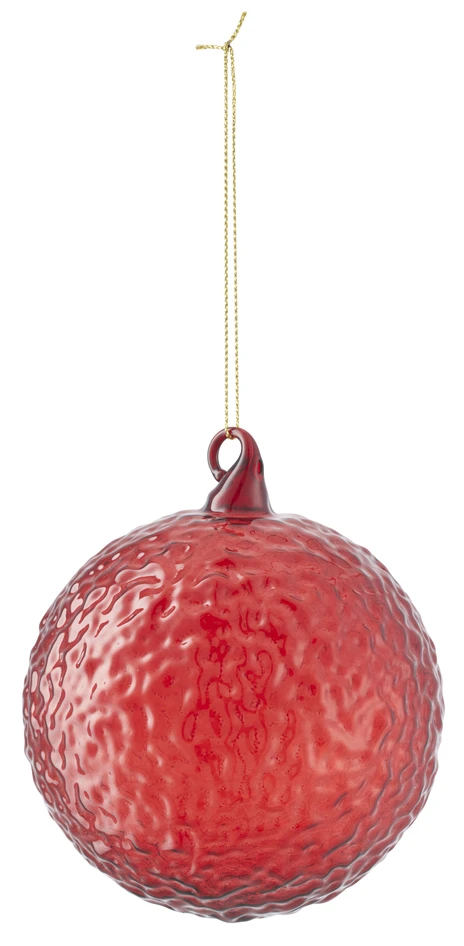 Mirabell - Julgransdekoration, H11,5 Ø10 cm - Röd