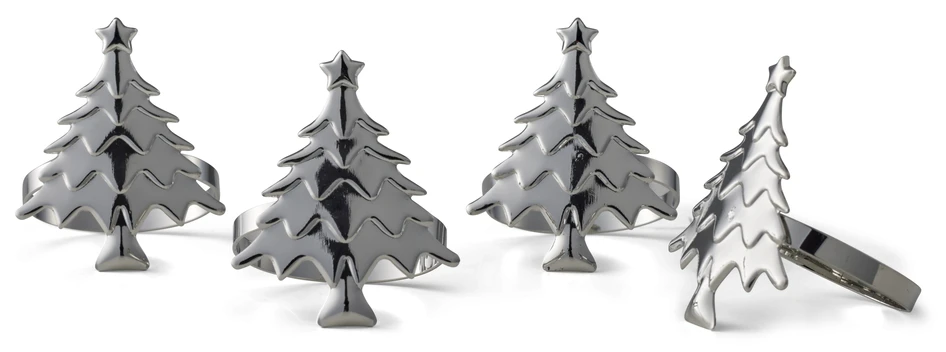 Juliet - Servettring, 4-pack - Grå