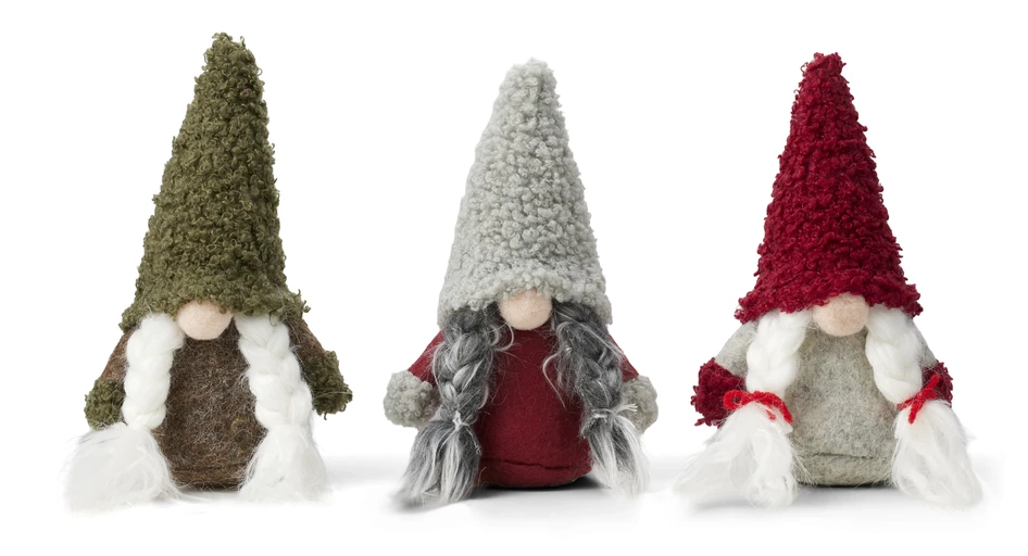 Lussa - Tomte, H15 B7 cm - Flerfärgad