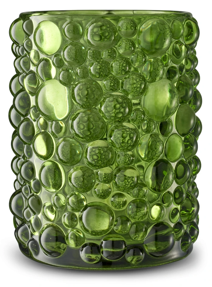 Bubble - Ljuslykta, H12 Ø10 cm - Grön