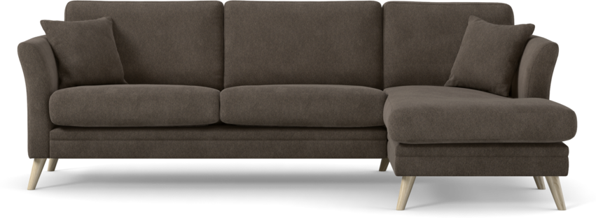 Eden - 2,5-sits soffa med schäslong - Gul