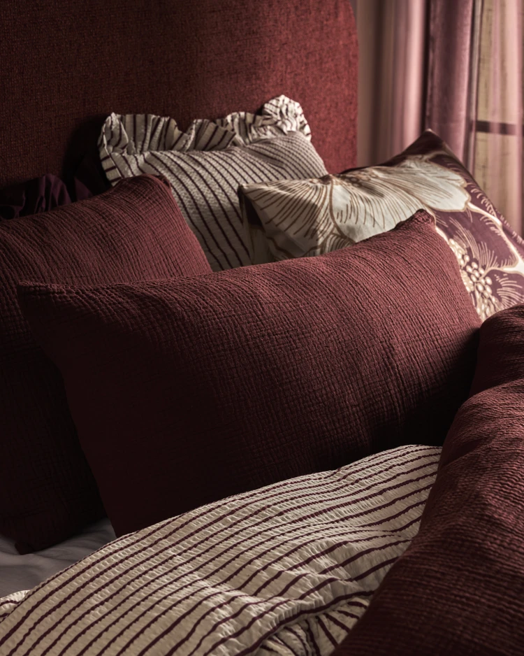 Adelia - Örngott till hotellkudde i muslin, 50x90 cm - inspiration