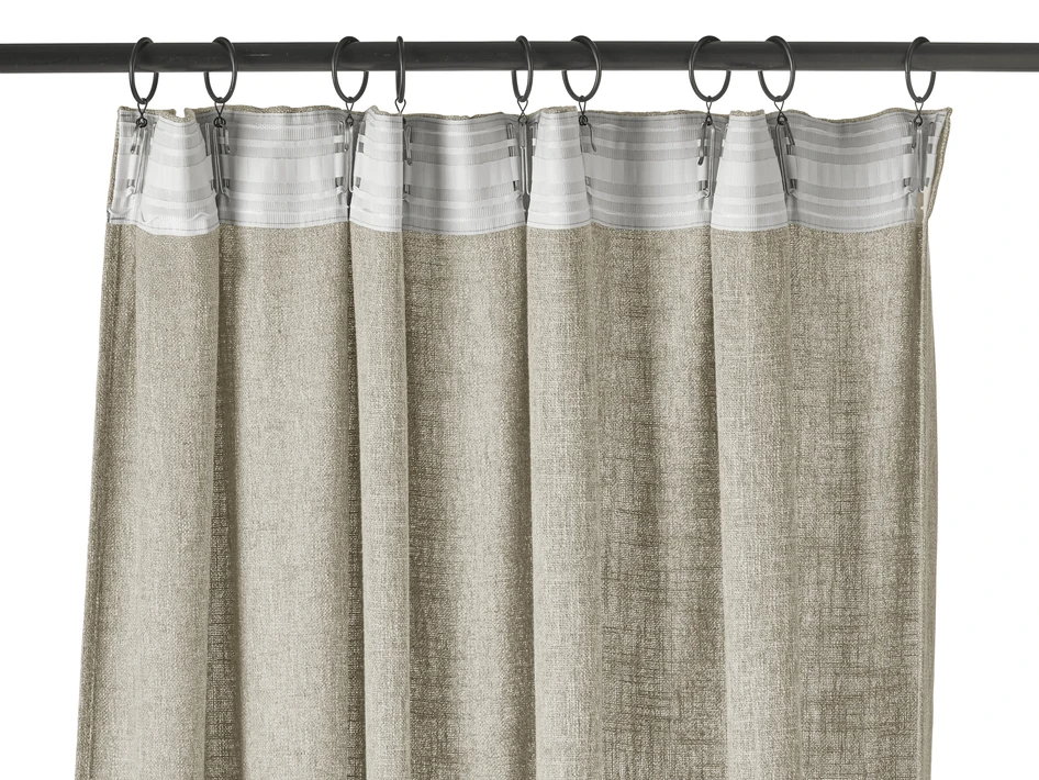 Linnelle - Gardin, 2-pack, 140x300 cm - Brun