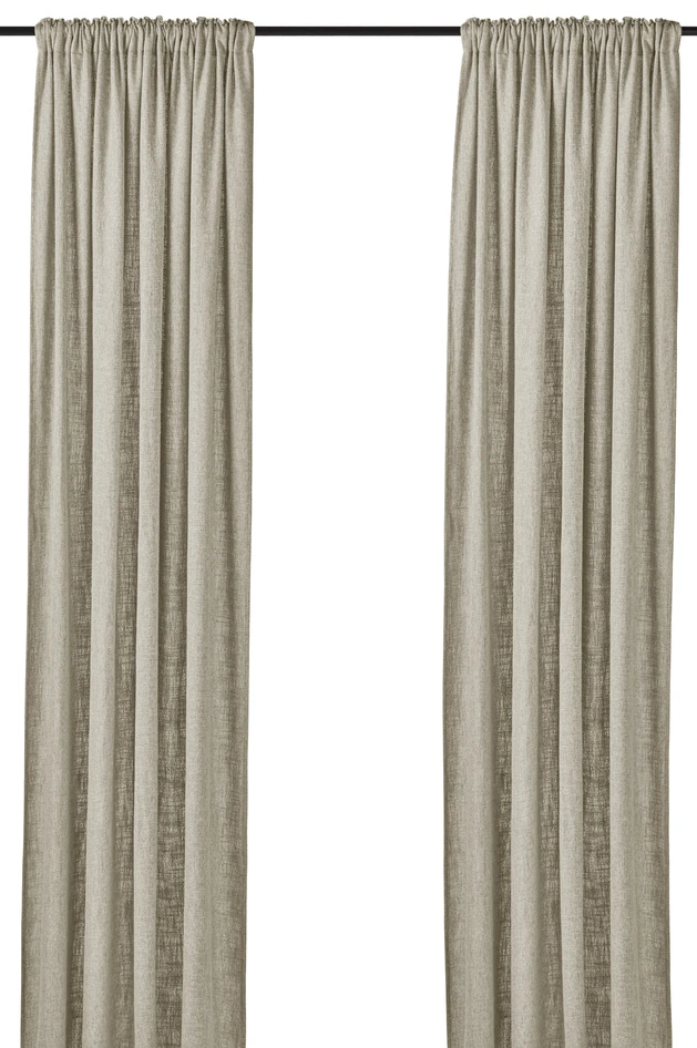 Linnelle - Gardin, 2-pack, 140x300 cm - Brun