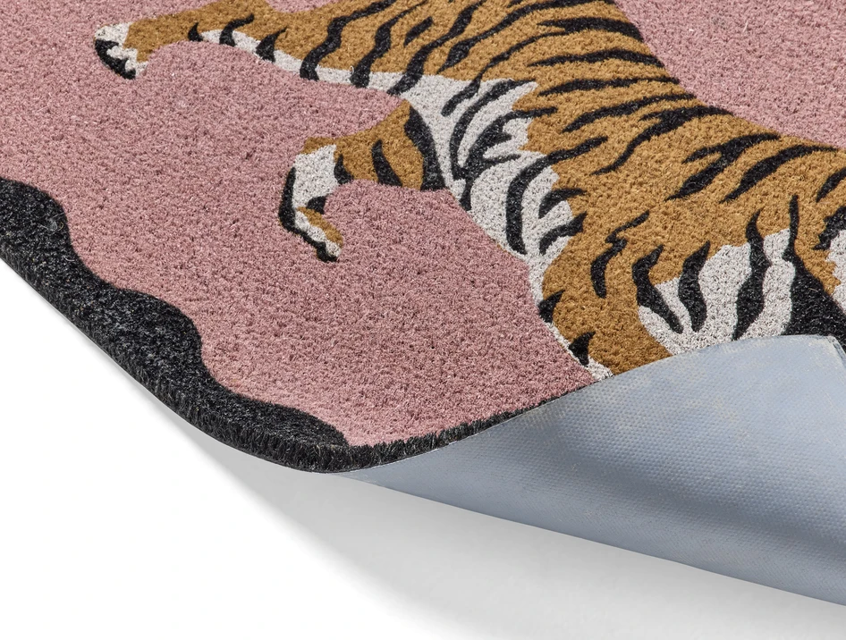 Tiger - Dörrmatta, B60 L90 cm - Rosa