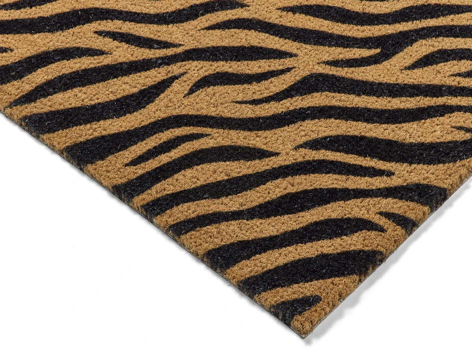 Zebra - Dörrmatta, B60 L90 cm - Svart