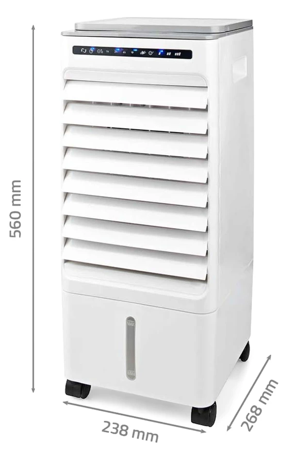 SmartLife Mobil - Luftkylare, H 56 cm - Vit