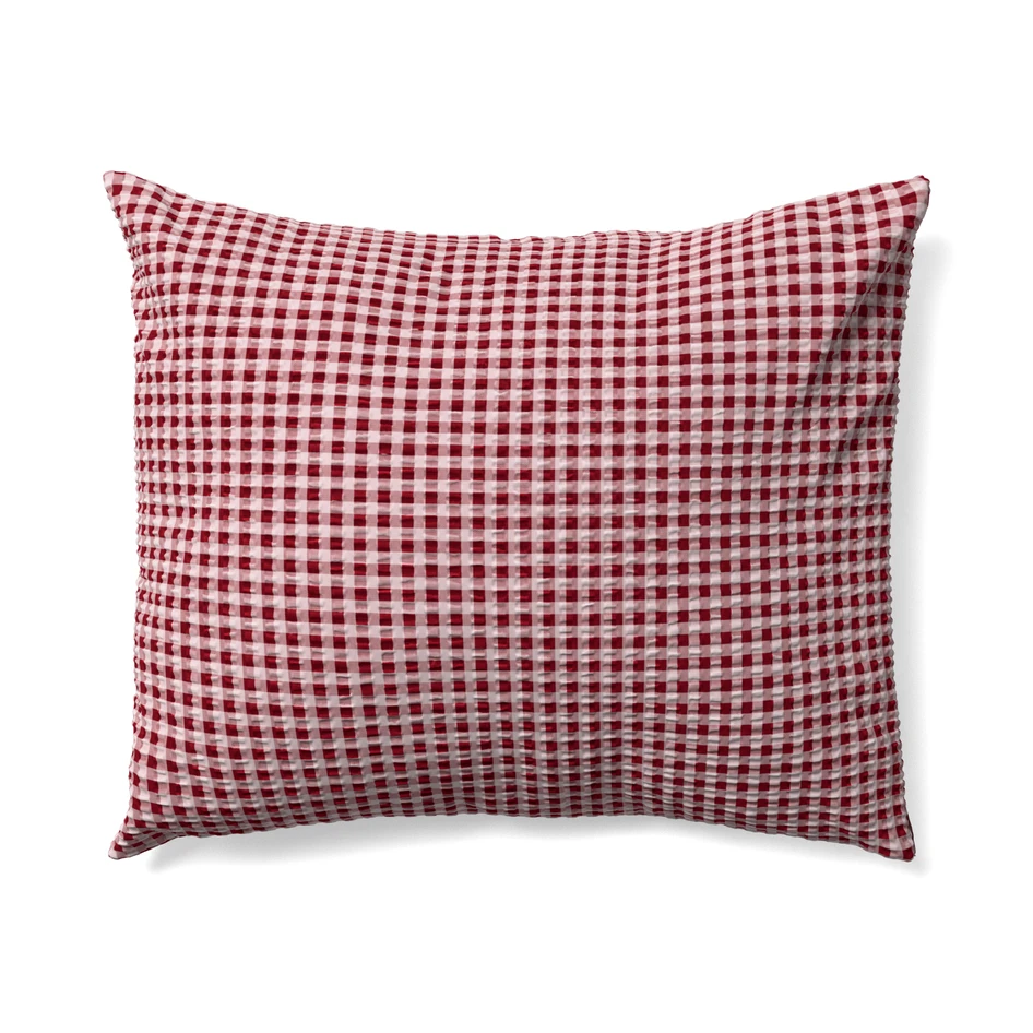 Alvar - Örngott i bäckebölja, 50x60 cm - Röd