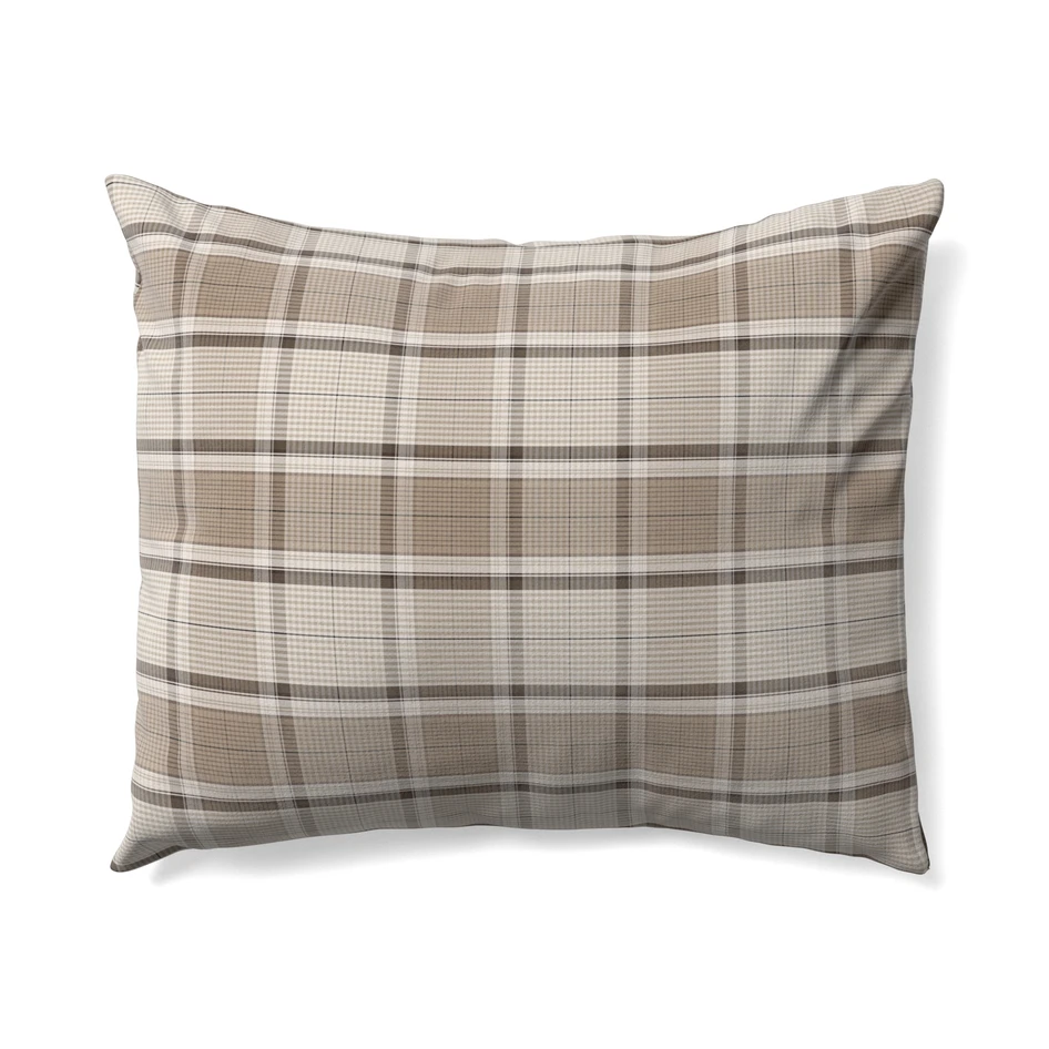 Ditte - Örngott i bomullsflanell, 50x60 cm - Beige