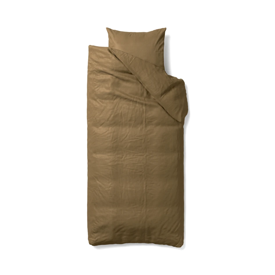 Hampton - Påslakanset i bomullssatin - Beige