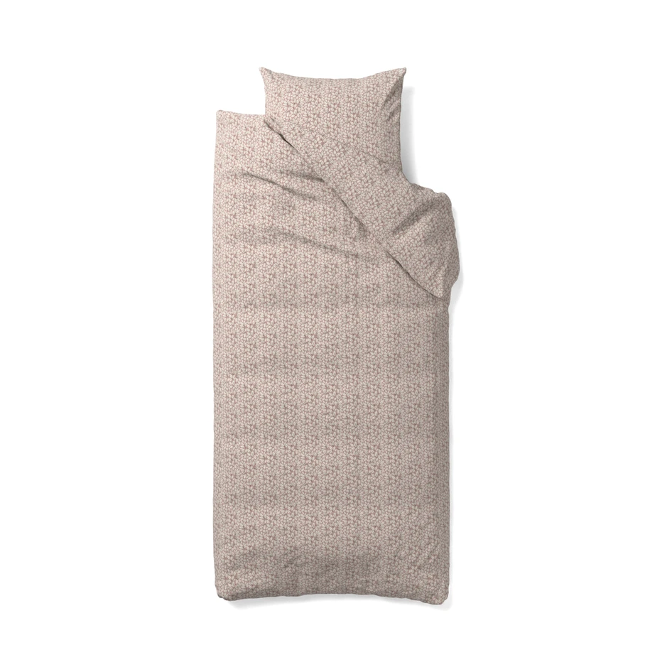 Leaf - Påslakanset i microfiber - Rosa