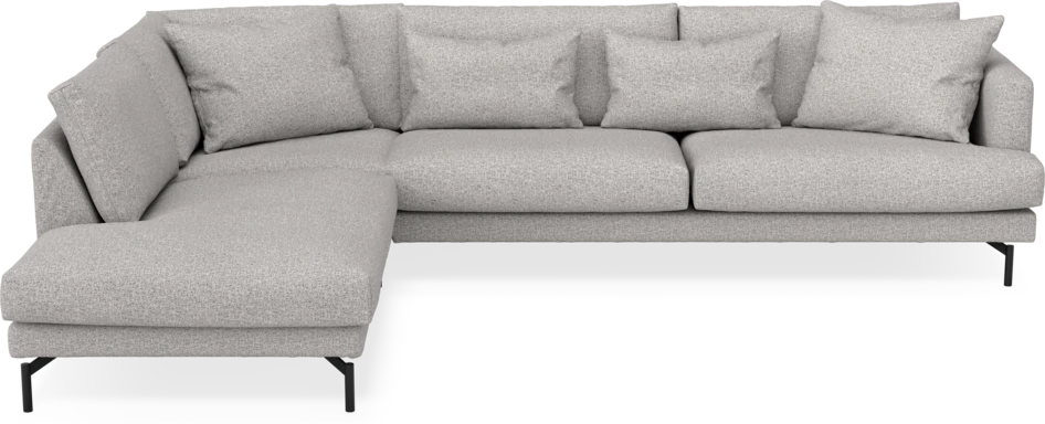 Harper - 3-sits soffa med divan vänster - Vit