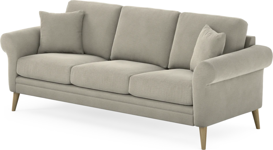 Eden - 3-sits soffa - Brun