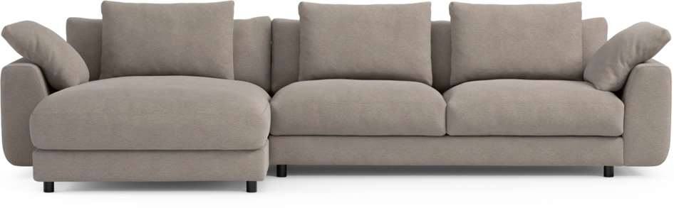 Amie - 3-sits med schäslong vänster - Beige