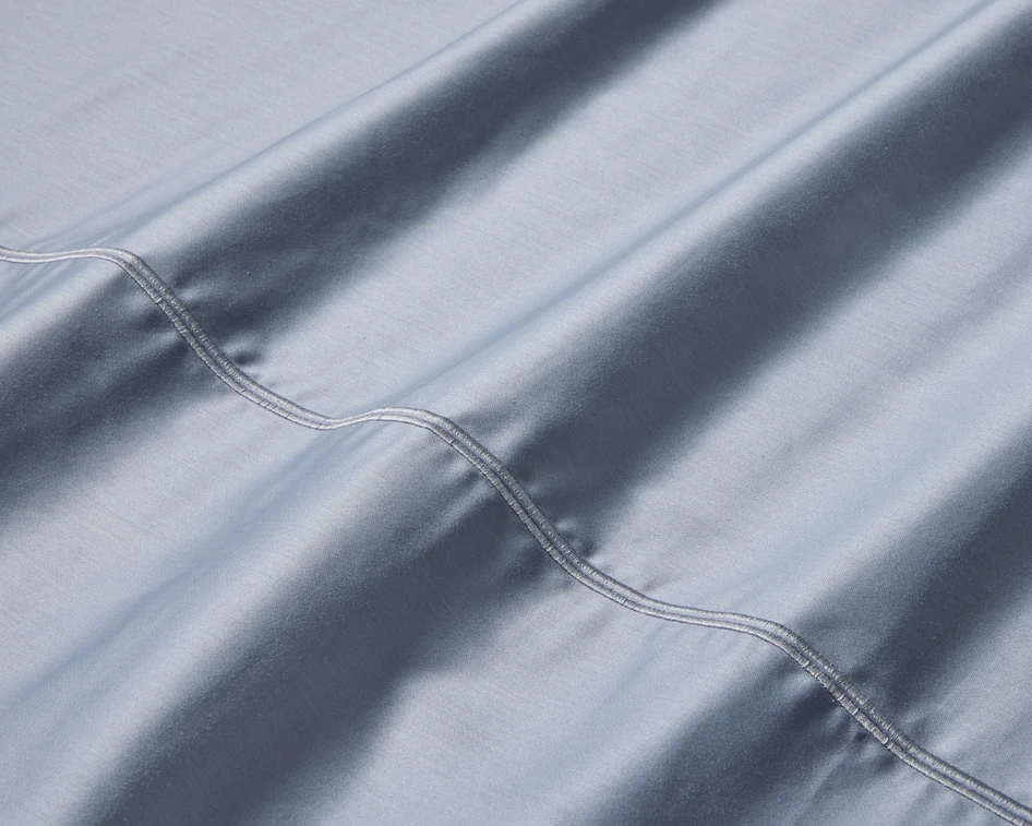 Ritz - Premium quality - Örngott till hotellkudde i egyptisk bomullssatin, 50x90 cm - Blå