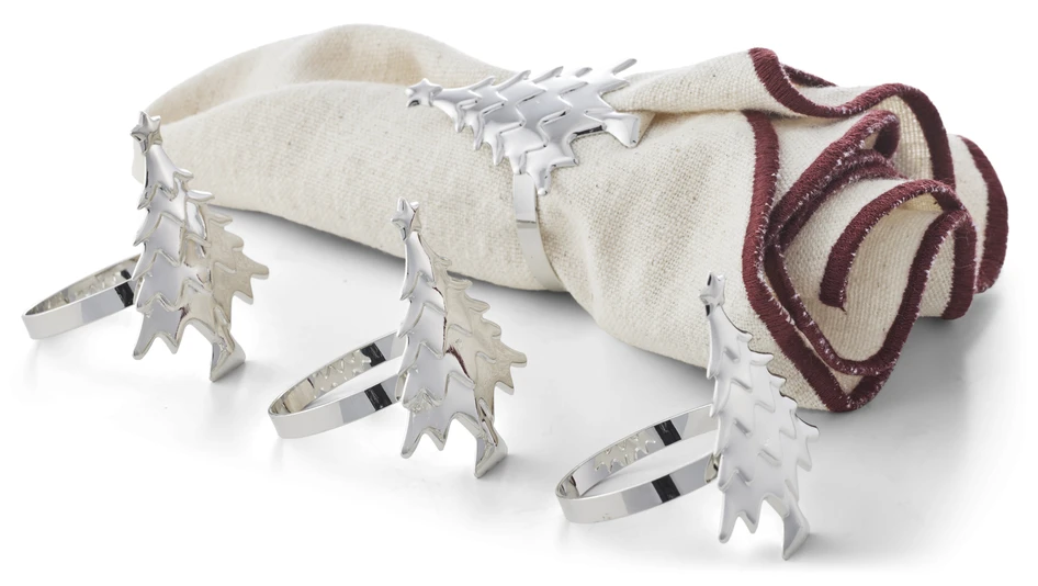 Juliet - Servettring, 4-pack - Grå