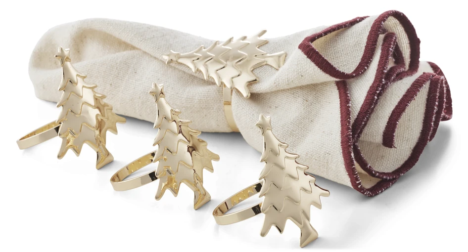 Juliet - Servettring, 4-pack - Gul