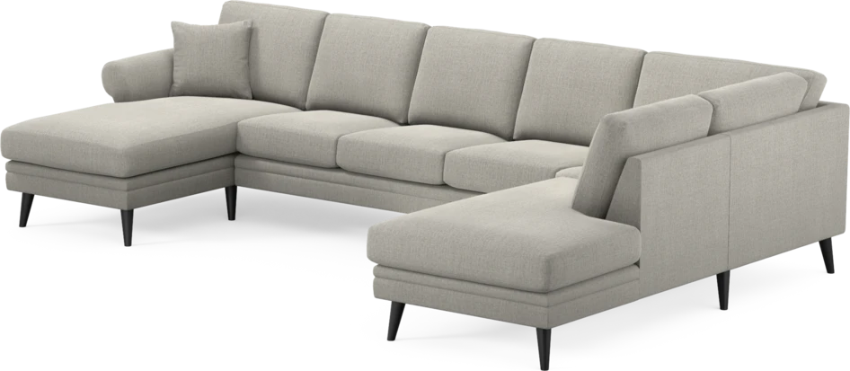 Eden - 3-sits soffa med schäslong vänster och divan höger - Grå