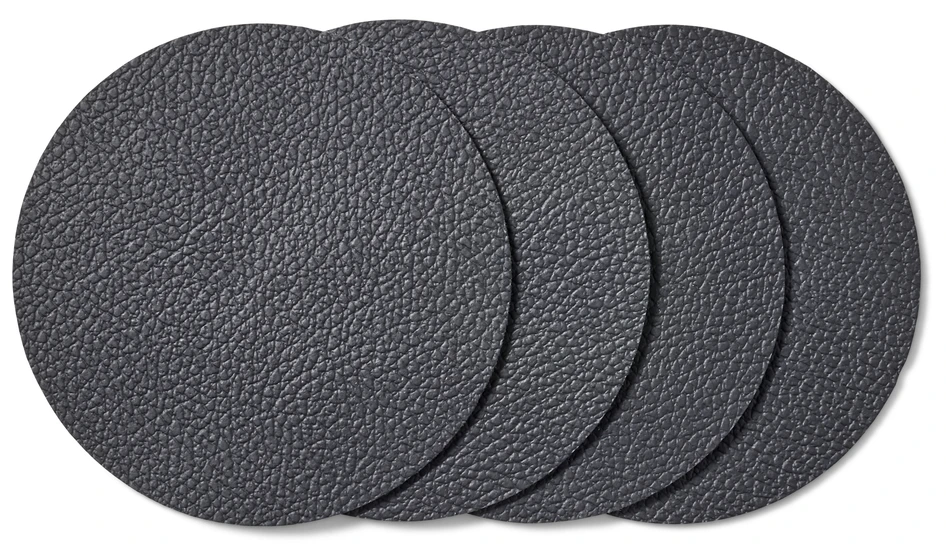 Maria - Underlägg 4-pack, Ø10 cm - Svart