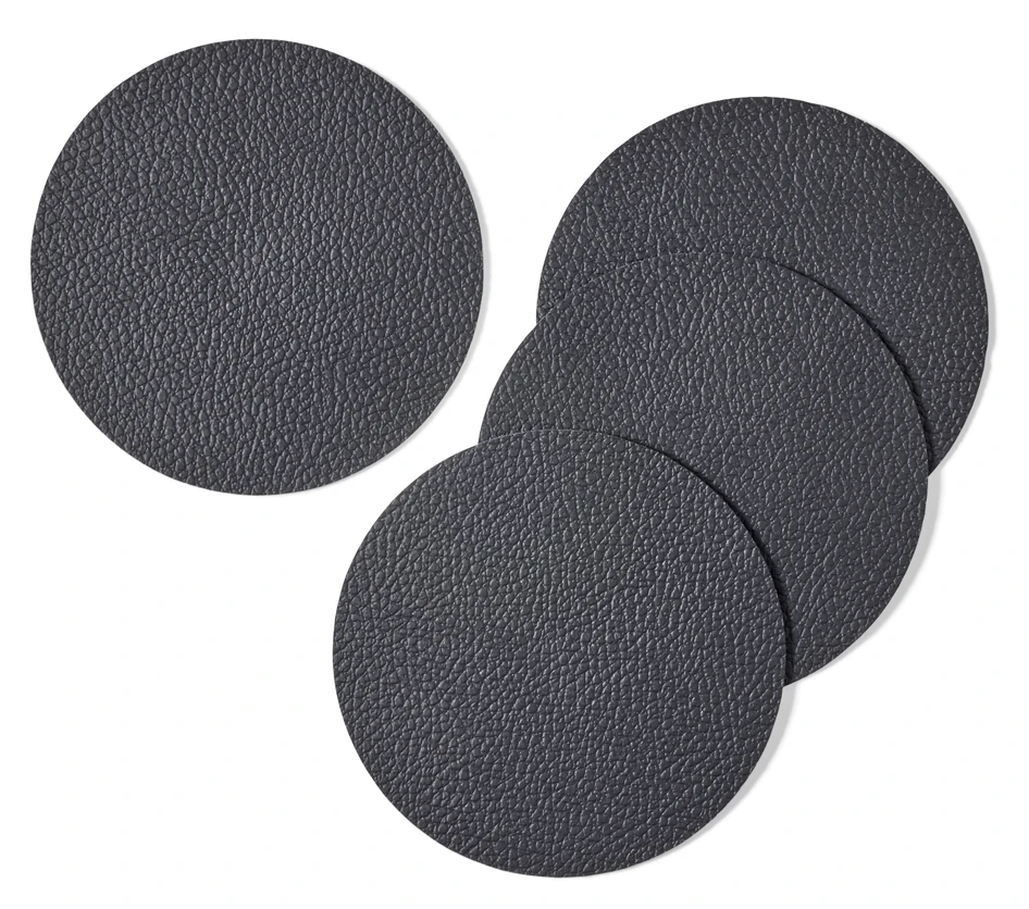 Maria - Underlägg 4-pack, Ø10 cm - Svart