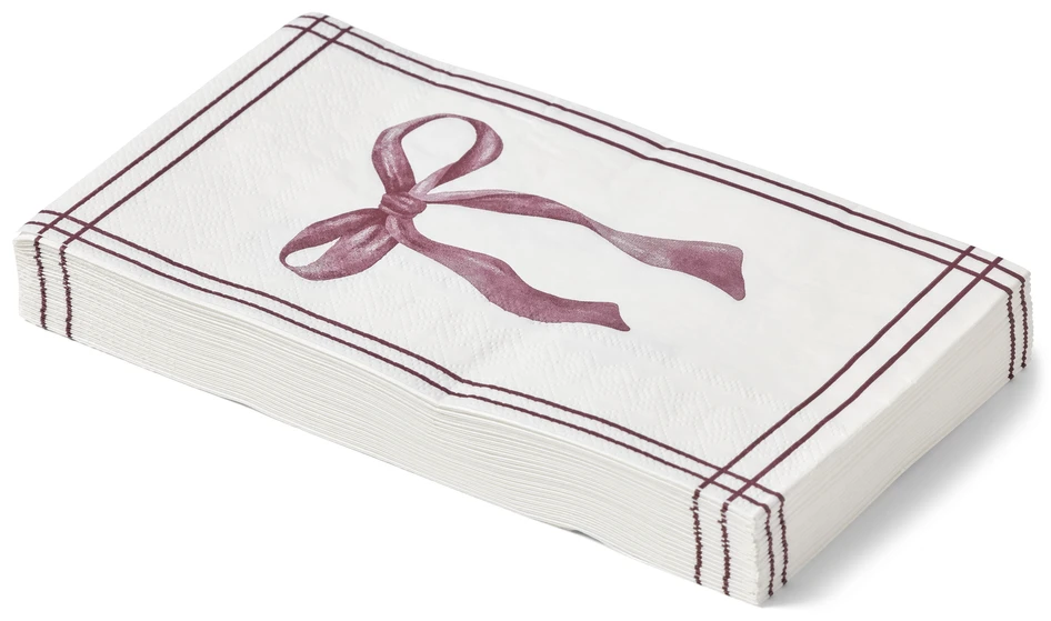 Rosett - Servett, 33x40 cm, 20-pack - Röd