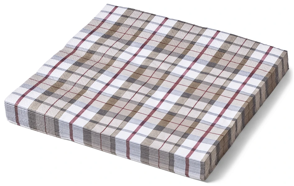 Chris - Servett, 33x33 cm, 20-pack - Beige