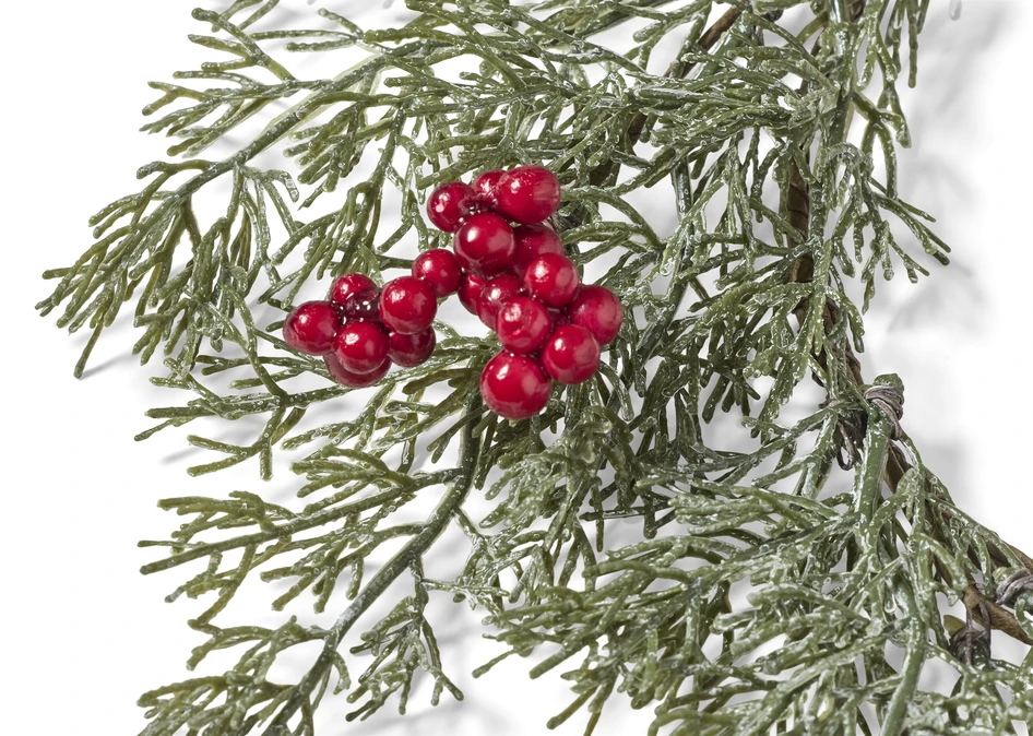 Frostskog - Dörrkrans, H4 Ø28 cm - Grön