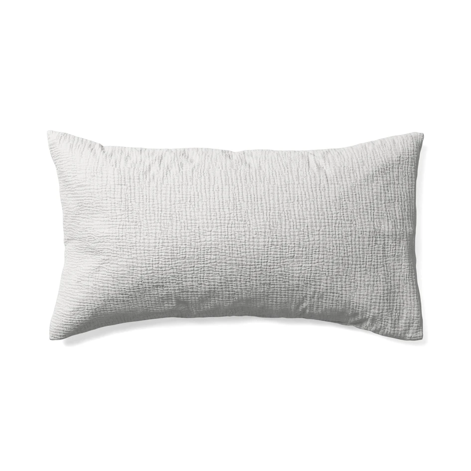 Adelia - Örngott till hotellkudde i muslin, 50x90 cm - Vit
