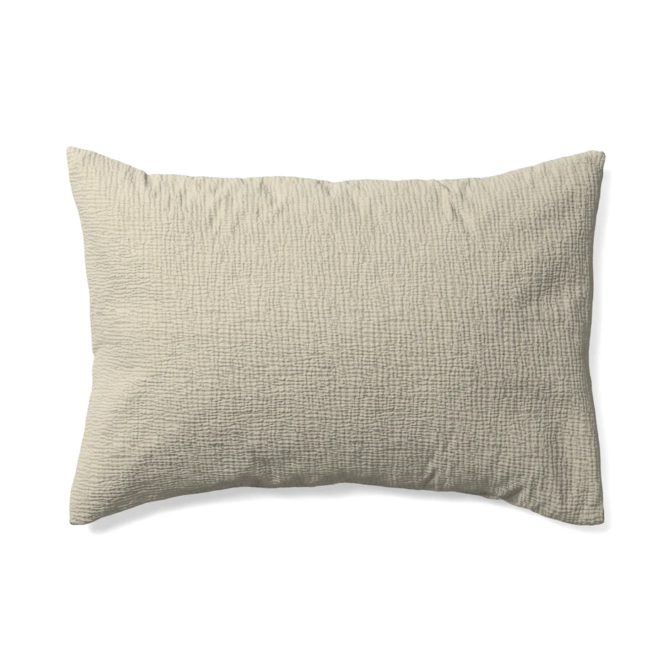 Adelia - Örngott till hotellkudde i muslin, 70x100 cm - Beige