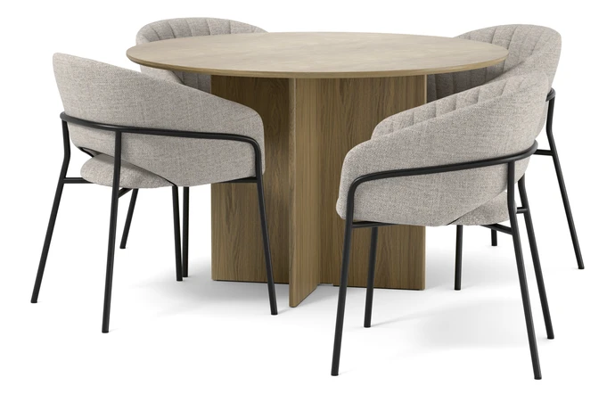 Cross, Matgrupp med 4 karmstolar Selina