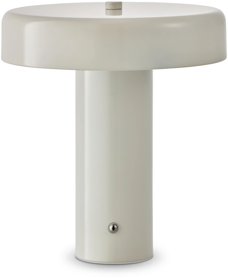 Ted - Portabel bordslampa, H23 Ø20 cm - Vit