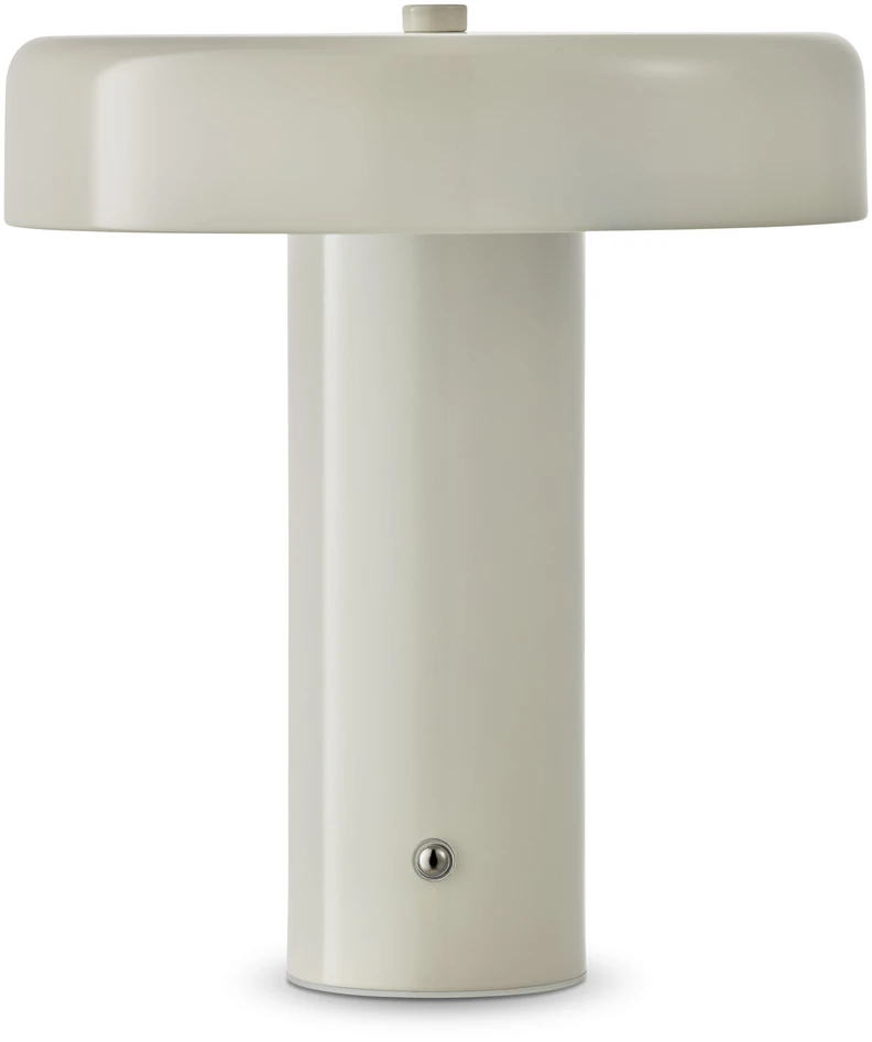 Ted - Portabel bordslampa, H23 Ø20 cm - Vit