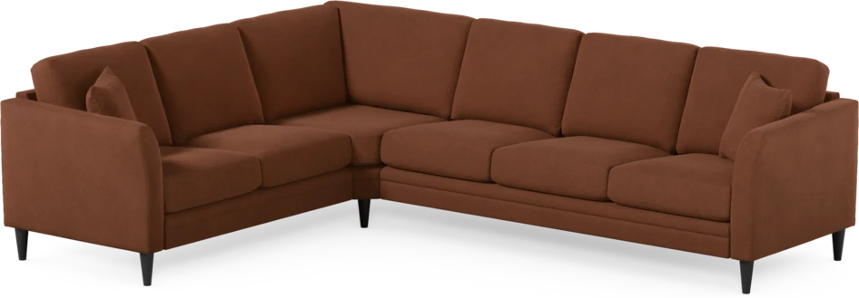 Eden - Hörnsoffa, 2+3-sits - Orange