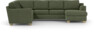 Friday - Hörnsoffa, 2+3-sits med schäslong höger - Grön