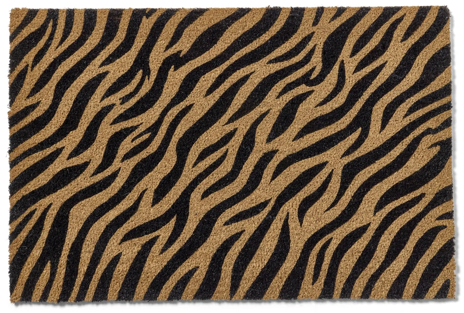 Zebra - Dörrmatta, B60 L90 cm - Svart