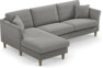 Eden - 2,5-sits soffa med schäslong - Grå