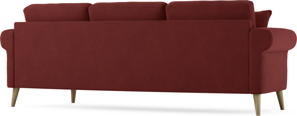 Eden - 3-sits soffa svängd - Röd