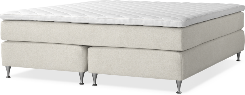 Delux Sense - Kontinentalsäng, dubbelsäng med bäddmadrass - Beige