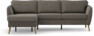 County - 3-sits soffa med flyttbar schäslong - Grå