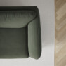 Madison Lux - 2-sits soffa med schäslong vänster - Grön